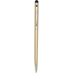 Ore aluminium ballpoint pen with stylus (blue ink), Champagn