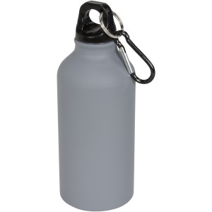 Oregon 400 ml matte sport bottle with carabiner, Grey (Sport bottles)