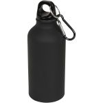 Oregon 400 ml matte sport bottle with carabiner, solid black