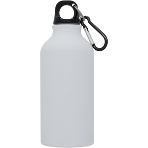 Oregon 400 ml matte sport bottle with carabiner, White (Sport bottles)