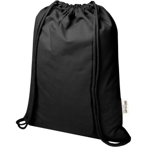 Oregon Blend 140 g/m2 GRS recycled drawstring bag 5L, Solid 