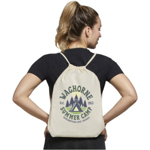 Oregon cotton drawstring backpack, Lime (Backpacks)