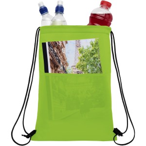 Oriole 12-can drawstring cooler bag 5L, Lime (Cooler bags)