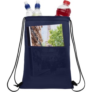 Oriole 12-can drawstring cooler bag, Navy (Cooler bags)