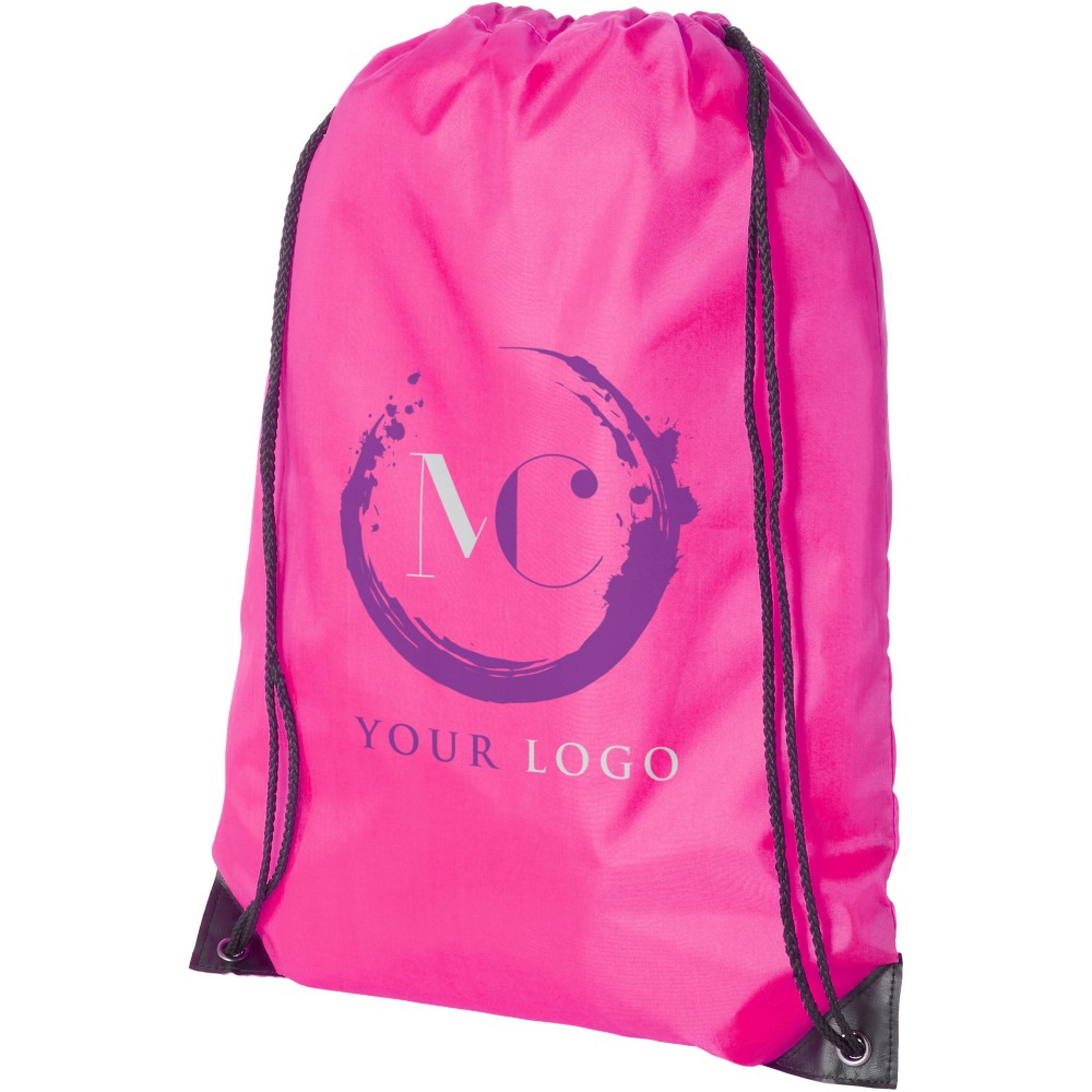 pink drawstring backpack