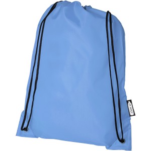 Oriole RPET drawstring backpack 5L, Light blue (Backpacks)