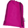 Oriole RPET drawstring backpack 5L, Magenta