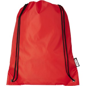 Oriole RPET drawstring backpack, Red (Backpacks)