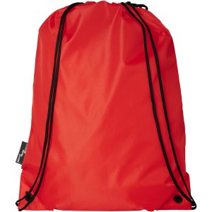 Oriole RPET drawstring backpack, Red (Backpacks)