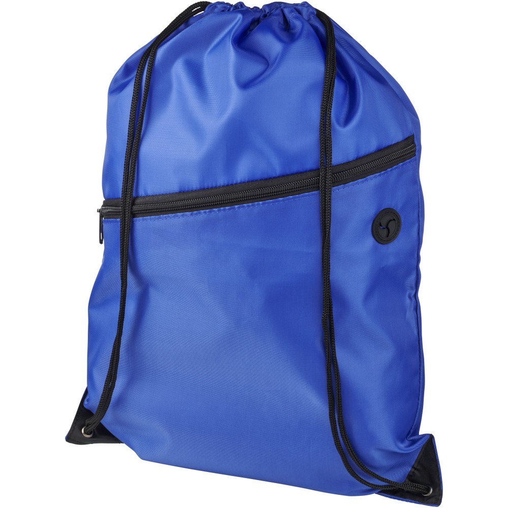 drawstring backpack with zipper