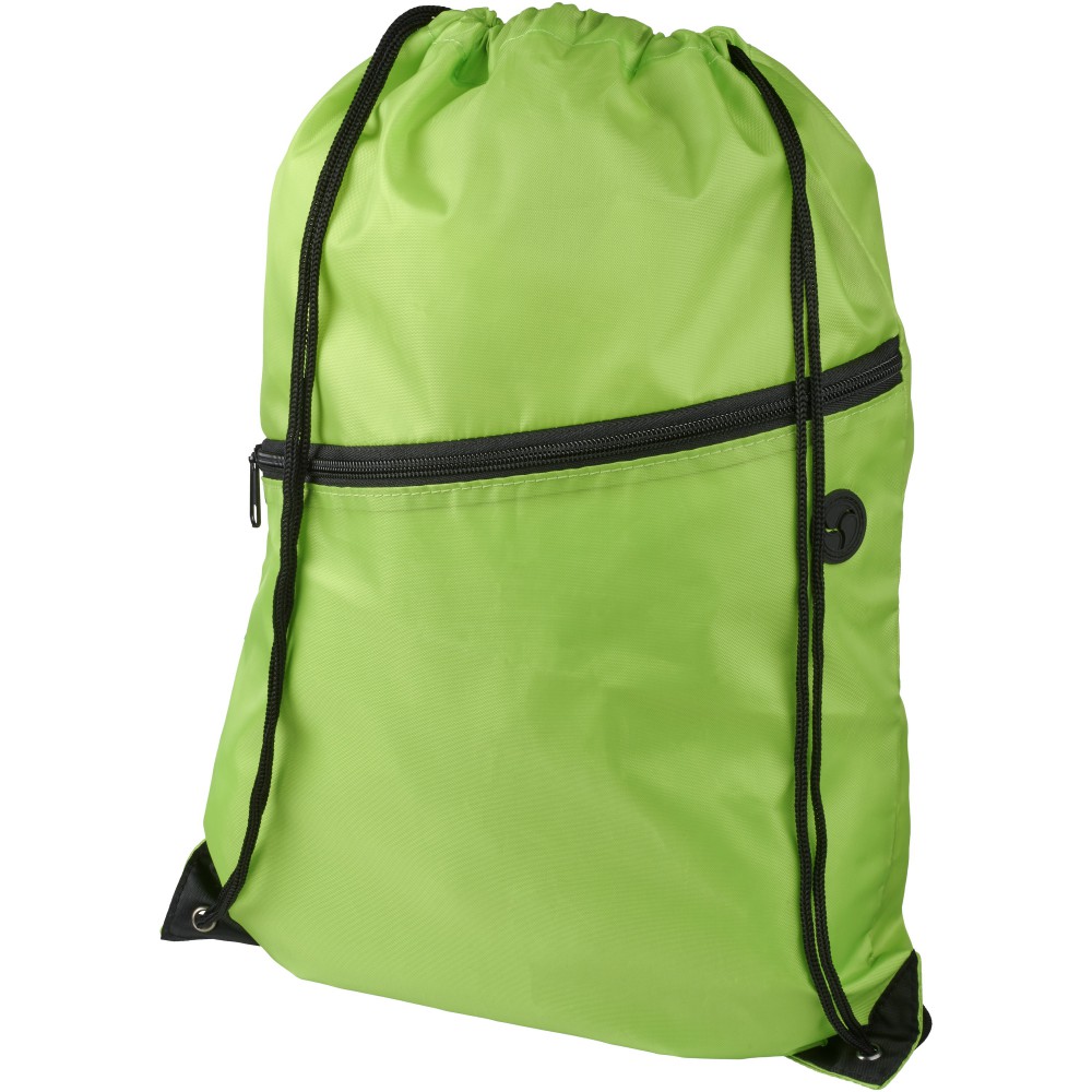 drawstring backpack with zipper