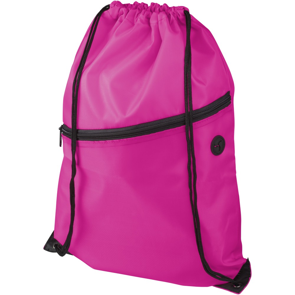 drawstring backpack with zipper