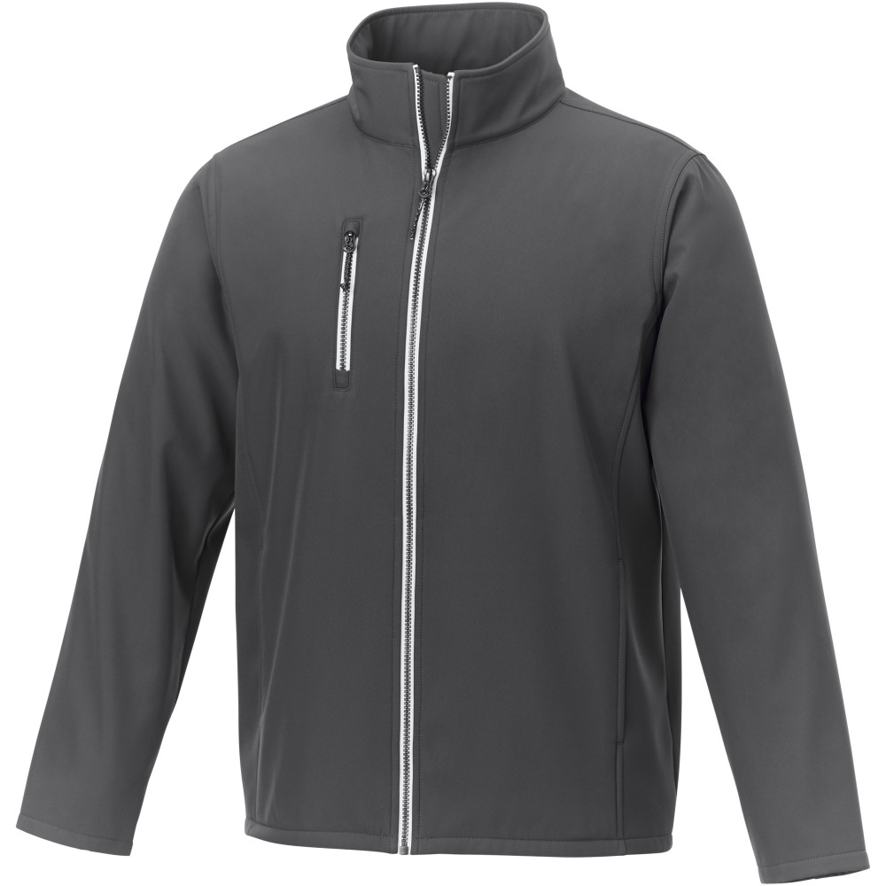 Printed Orion Men's Softshell Jacket , storm grey, XS (Jackets)