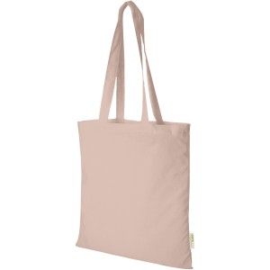 Orissa 140 g/m2 GOTS organic cotton tote bag 7L, Rose gold (cotton bag)