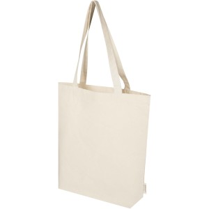 Orissa 180 g/m2 organic wide bottom tote bag 11L, Natural (Shopping bags)