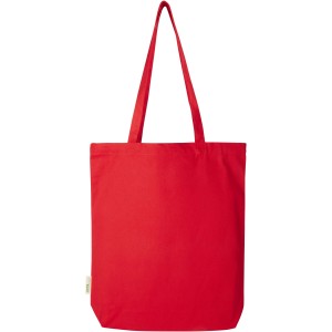 Orissa 270 g/m2 organic tote bag 10L, Red (Shopping bags)