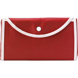 Nonwoven (80 g/m2) foldable shopping bag Francesca, red