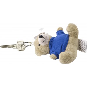 Teddy bear key ring, cobalt blue (Keychains)