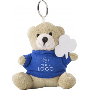 Teddy bear key ring, cobalt blue (Keychains)