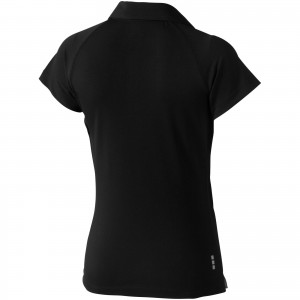 Ottawa short sleeve women's cool fit polo, solid black (Polo short, mixed fiber, synthetic)