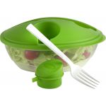 Oval shaped salad box., light green (6728-29)