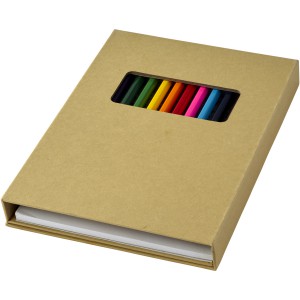 Pablo colouring set with drawing paper, Natural (Drawing set)