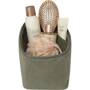 Pack 500 g/m2 Aware(tm) recycled toiletry organiser, Green (Cosmetic bags)