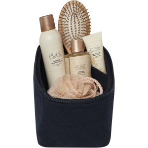 Pack 500 g/m2 Aware(tm) recycled toiletry organiser, Navy (Cosmetic bags)