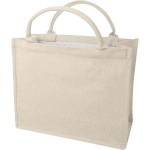 Page 500 g/m2 recycled book tote bag, Oatmeal