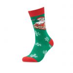 Pair of Christmas socks M, green (CX1503-09)