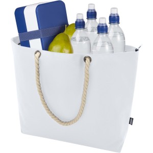 Panama GRS recycled beach cooler tote bag with cord handles, (Cooler bags)