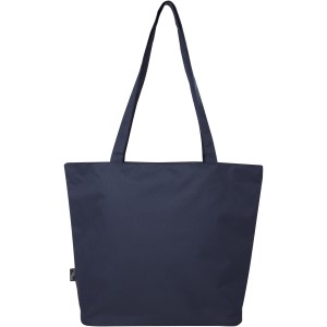 Panama GRS recycled zippered tote bag 20L, Navy (Shopping bags)