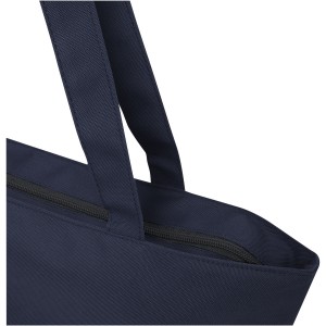 Panama GRS recycled zippered tote bag 20L, Navy (Shopping bags)