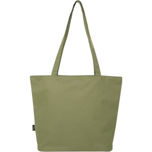 Panama GRS recycled zippered tote bag 20L, Olive (Shopping bags)