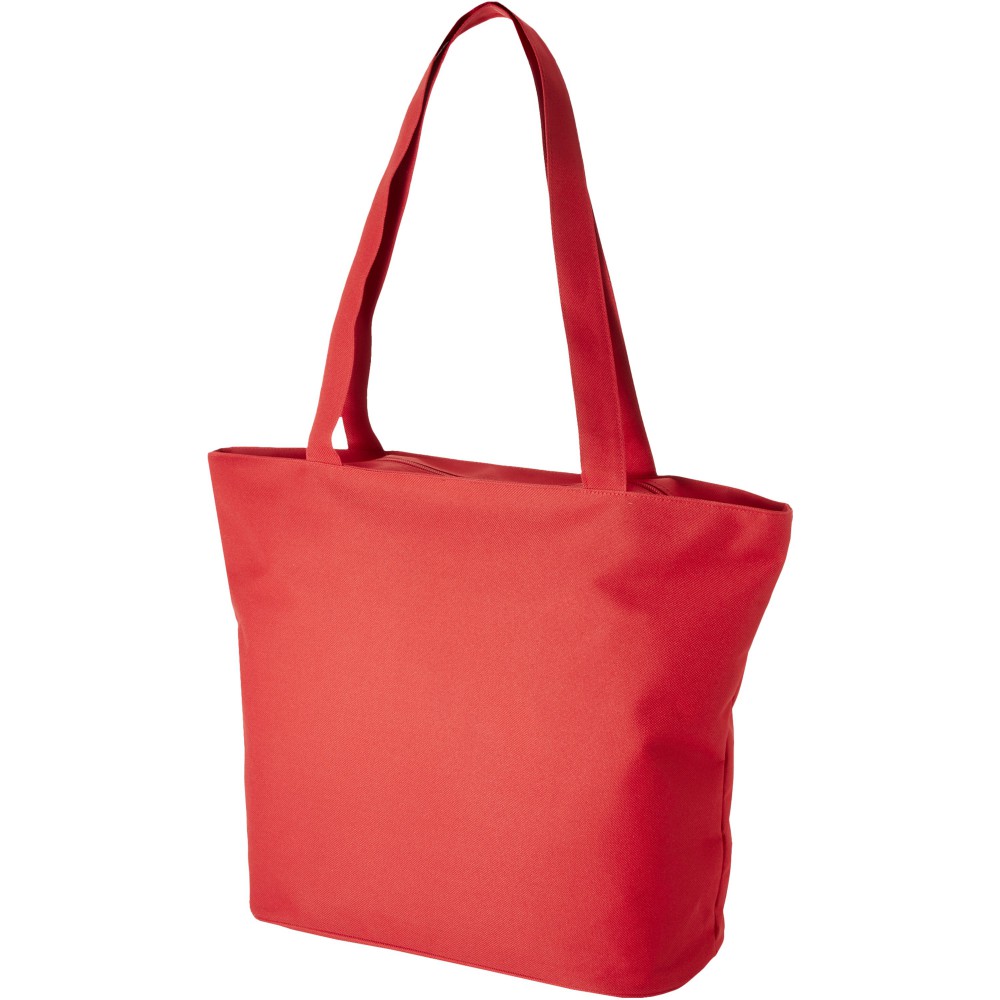 red beach bag