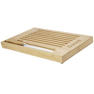 Pao bamboo cutting board with knife, Natural (Wood kitchen equipments)