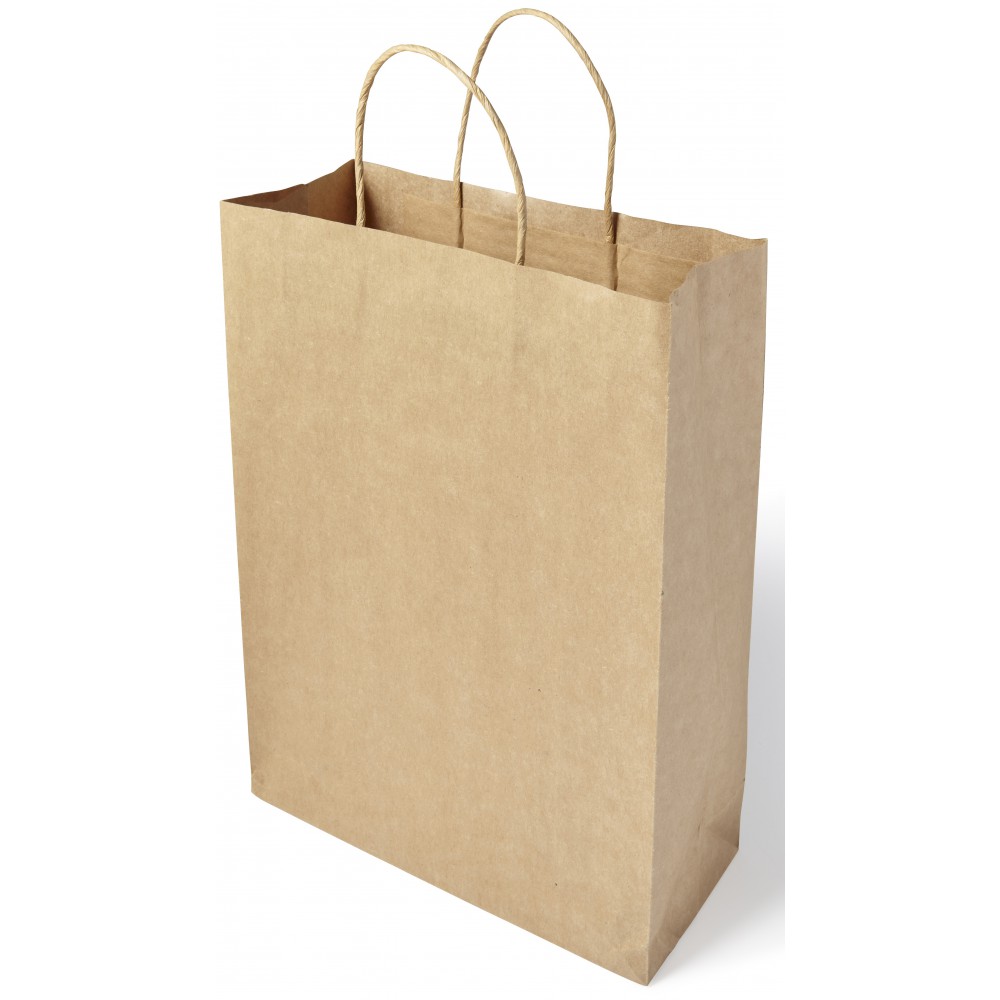 Printed Paper bag,?large?., brown (Pouches, paper bags, carriers)