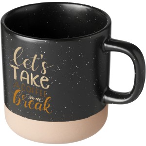 Pascal 360 ml ceramic mug, Black (Mugs)