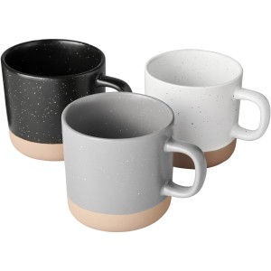 Pascal 360 ml ceramic mug, Black (Mugs)