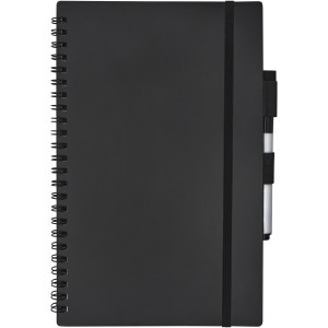 Pebbles A5 size reference reusable notebook, Solid black (Notebooks)