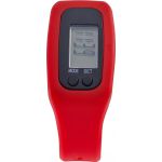 Pedometer with silicone wristband, red (8498-08)