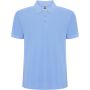 Pegaso Premium short sleeve kids polo, Sky blue