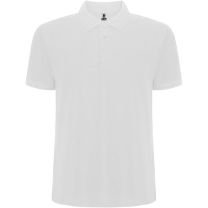 Pegaso Premium short sleeve men's polo, White (Polo shirt, 90-100% cotton)