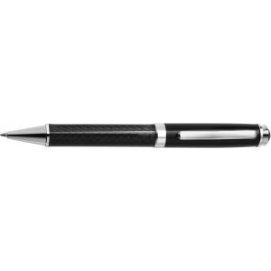Carbon fibre and brass writing set Ziva, black (Pen sets)