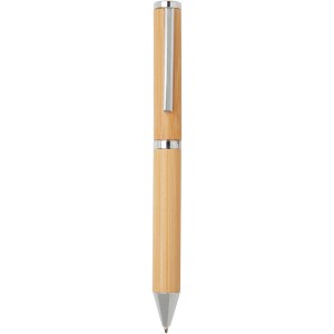 Apolys bamboo ballpoint and rollerball pen gift set, Natural (Pen sets)