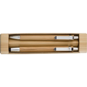 Bamboo writing set Darlene, brown (Pen sets)