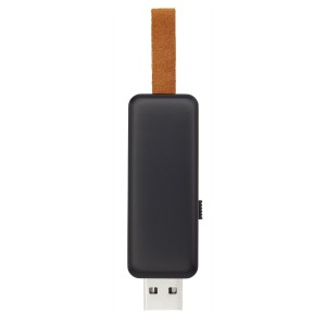 Gleam 4GB light-up USB flash drive, Solid black (Pendrives)