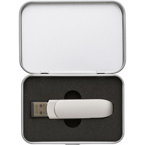 Zinc alloy USB stick Harlow, silver (Pendrives)