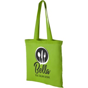 Peru 180 g/m2 cotton tote bag 7L, Lime green (cotton bag)