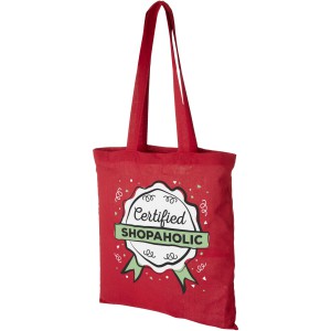 Peru 180 g/m2 cotton tote bag, Red (cotton bag)